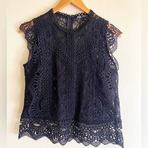 Zara Black Lace Top